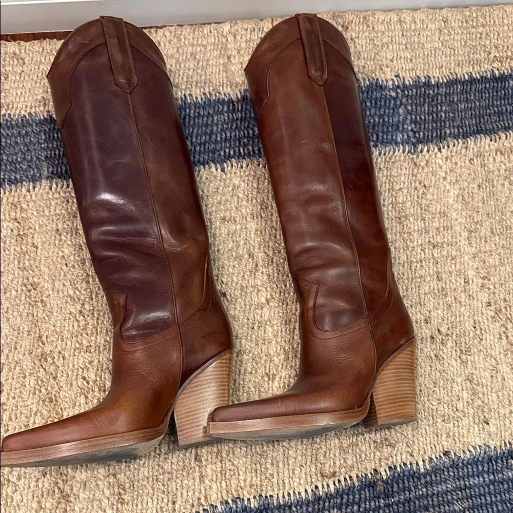 Paris Texas Brown Heeled Boots - Picture 5 of 5